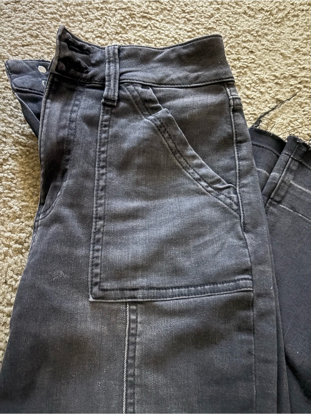 SO Black High Rise Flare